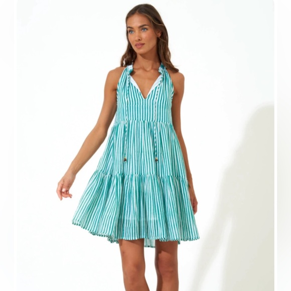 tuckernuck green stripe dress Tuckernuck main image 0